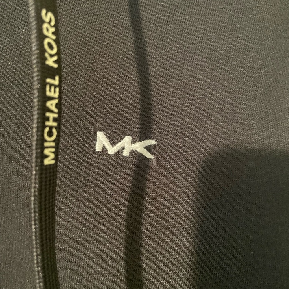 Michael Kors Black Full Zip-Up Hoodie Sz M - Picture 3 of 7